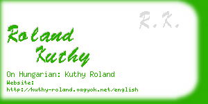 roland kuthy business card